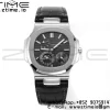 PATEK PHILIPPE Nautilus 5712 GRF 1:1 Best Edition Moon Phase Gray Dial on Black Leather Strap A240 - Super Clone Watch | 1:1 Best Version