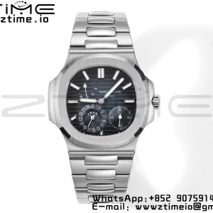 PATEK PHILIPPE Nautilus 5712 GRF 1:1 Best Edition Moon Phase Blue Dial on SS Bracelet A240 - Super Clone Watch | 1:1 Best Version