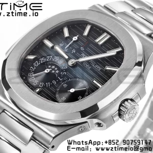 PATEK PHILIPPE Nautilus 5712 GRF 1:1 Best Edition Moon Phase Blue Dial on SS Bracelet A240 - Super Clone Watch | 1:1 Best Version