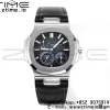 PATEK PHILIPPE Nautilus 5712 GRF 1:1 Best Edition Moon Phase Blue Dial on Blue Leather Strap A240 - Super Clone Watch | 1:1 Best Version