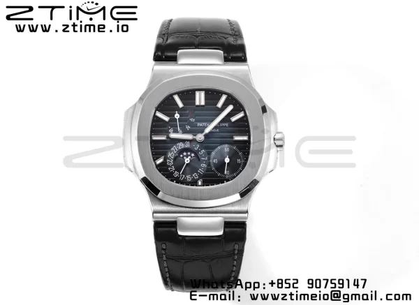 PATEK PHILIPPE Nautilus 5712 GRF 1:1 Best Edition ムーンフェイズ ブルーダイアル ブルーレザーストラップ A240 - スーパークローンウォッチ｜1:1ベストバージョン