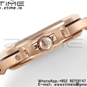PATEK PHILIPPE Nautilus 5712 GRF 1:1 Best Edition Moon Phase Gray Dial on RG Bracelet A240 - Super Clone Watch | 1:1 Best Version