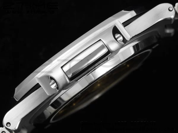 PATEK PHILIPPE Nautilus 5711 SS GRF 1:1 Best Edition Gray Dial Purple Diamonds Bezel on SS Bracelet 324CS - Super Clone Watch | 1:1 Best Version
