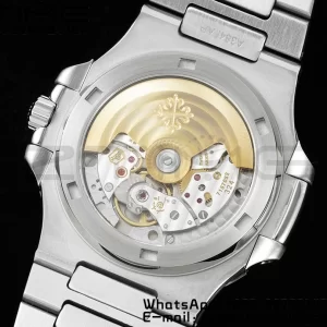 PATEK PHILIPPE Nautilus 5711 SS GRF 1:1 Best Edition White Dial Purple Diamonds Bezel on SS Bracelet 324CS - Super Clone Watch | 1:1 Best Version