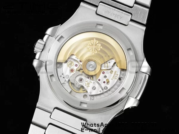 PATEK PHILIPPE Nautilus 5711 SS GRF 1:1 Best Edition White Dial Purple Diamonds Bezel on SS Bracelet 324CS - Super Clone Watch | 1:1 Best Version