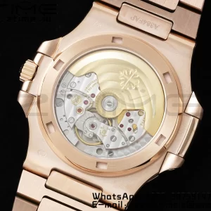PATEK PHILIPPE Nautilus 5711 RG GRF 1:1 Best Edition グレー文字盤パープルダイヤモンドベゼル、RGブレスレット 324CS - スーパークローンウォッチ｜1:1ベストバージョン