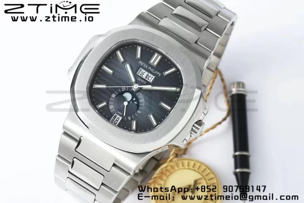 PATEK PHILIPPE Nautilus 5726 Full Function SS PPF 1:1 Best Edition Blue Dial on SS Bracelet A324 - Super Clone Watch | 1:1 Best Version