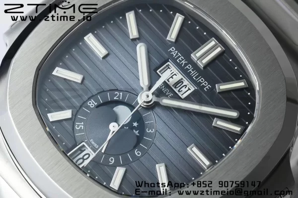 PATEK PHILIPPE Nautilus 5726 Full Function SS PPF 1:1 Best Edition Blue Dial on SS Bracelet A324 - Super Clone Watch | 1:1 Best Version
