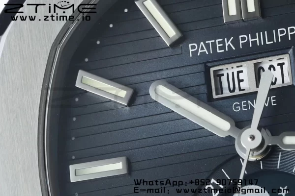PATEK PHILIPPE Nautilus 5726 Full Function SS PPF 1:1 Best Edition Blue Dial on SS Bracelet A324 - Super Clone Watch | 1:1 Best Version