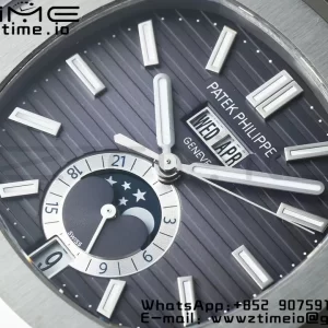 PATEK PHILIPPE Nautilus 5726 Full Function SS PPF 1:1 Best Edition Gray Dial on SS Bracelet A324 - Super Clone Watch | 1:1 Best Version