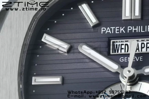 PATEK PHILIPPE Nautilus 5726 Full Function SS PPF 1:1 Best Edition Gray Dial on SS Bracelet A324 - Super Clone Watch | 1:1 Best Version