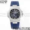 PATEK PHILIPPE Nautilus 5726 Complicated SS PPF 1:1 Best Edition Blue Textured Dial on Blue Rubber Strap A324 - Super Clone Watch | 1:1 Best Version