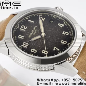PATEK PHILIPPE Calatrava 5226G SS PPF 1:1 Best Edition Gray Rock Dial on Brown Leather Strap 330CS - Super Clone Watch | 1:1 Best Version