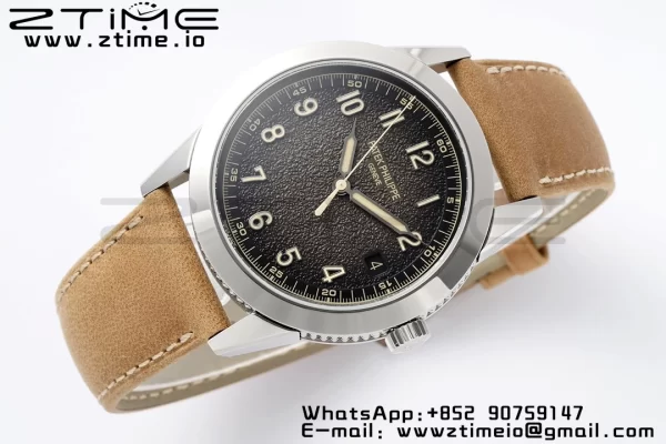 PATEK PHILIPPE Calatrava 5226G SS PPF 1:1 Best Edition Gray Rock Dial on Brown Leather Strap 330CS - Super Clone Watch | 1:1 Best Version