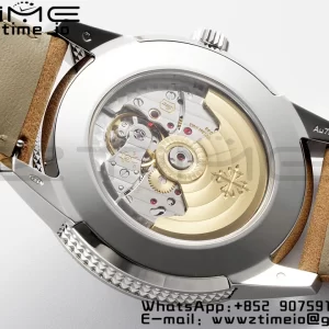 PATEK PHILIPPE Calatrava 5226G SS PPF 1:1 Best Edition Gray Rock Dial on Brown Leather Strap 330CS - Super Clone Watch | 1:1 Best Version