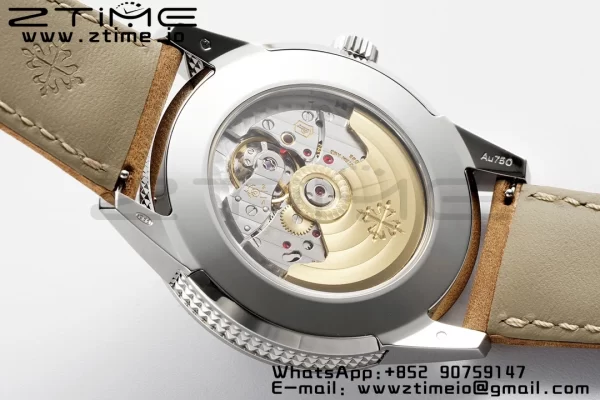PATEK PHILIPPE Calatrava 5226G SS PPF 1:1 Best Edition Gray Rock Dial on Brown Leather Strap 330CS - Super Clone Watch | 1:1 Best Version