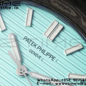 PATEK PHILIPPE Nautilus 5711 DIW Carbon DIWF 1:1 Best Edition Tiffany Blue Textured Dial on Carbon/PVD Bracelet 324CS - Super Clone Watch | 1:1 Best Version