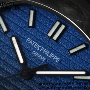 PATEK PHILIPPE Nautilus 5711 DIW Carbon DIWF 1:1 Best Edition Black/Blue Textured Dial on Carbon Bracelet 324CS - Super Clone Watch | 1:1 Best Version