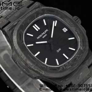 PATEK PHILIPPE Nautilus 5711 DIW Carbon DIWF 1:1 Best Edition Black Textured Dial on Carbon Bracelet 324CS - Super Clone Watch | 1:1 Best Version