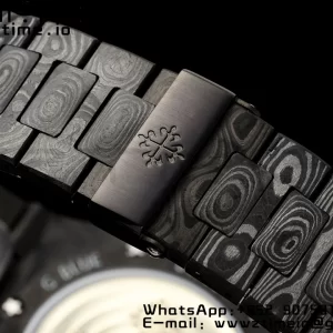 PATEK PHILIPPE Nautilus 5711 DIW Carbon DIWF 1:1 Best Edition Black Textured Dial on Carbon Bracelet 324CS - Super Clone Watch | 1:1 Best Version