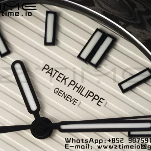 PATEK PHILIPPE Nautilus 5711 DIW Carbon DIWF 1:1 Best Edition White Textured Dial on Carbon Bracelet 324CS - Super Clone Watch | 1:1 Best Version