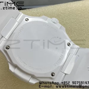 PATEK PHILIPPE AET Nautilus 5711 White Ceramic AMGF Best Edition Tiffany Blue Dial on White Rubber Strap MIYOTA 9015 - Super Clone Watch | 1:1 Best Version