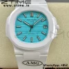 PATEK PHILIPPE AET Nautilus 5711 White Ceramic AMGF Best Edition Tiffany Blue Dial on White Rubber Strap MIYOTA 9015 - Super Clone Watch | 1:1 Best Version