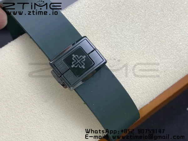 PATEK PHILIPPE AET Nautilus 5711 Green Ceramic AMGF Best Edition Blue Dial on Green Rubber Strap MIYOTA 9015 - Super Clone Watch | 1:1 Best Version