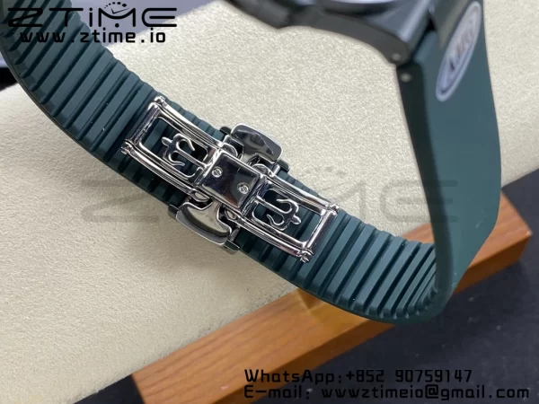 PATEK PHILIPPE AET Nautilus 5711 グリーンセラミック AMGF ベストエディション ブラウンダイアル グリーンラバーストラップ MIYOTA 9015 - スーパークローンウォッチ｜1:1 ベストバージョン