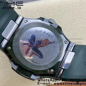 PATEK PHILIPPE AET Nautilus 5711 グリーンセラミック AMGF ベストエディション パープル/ピンクダイアル グリーンラバーストラップ MIYOTA 9015 - スーパークローンウォッチ｜1:1 ベストバージョン