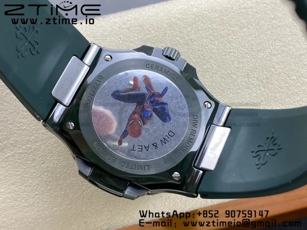 PATEK PHILIPPE AET Nautilus 5711 グリーンセラミック AMGF ベストエディション グリーンダイアル グリーンラバーストラップ MIYOTA 9015 - スーパークローンウォッチ｜1:1 ベストバージョン