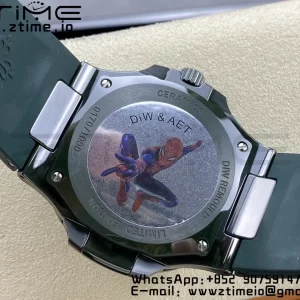 PATEK PHILIPPE AET Nautilus 5711 Green Ceramic AMGF Best Edition White Dial on Green Rubber Strap MIYOTA 9015 - Super Clone Watch | 1:1 Best Version