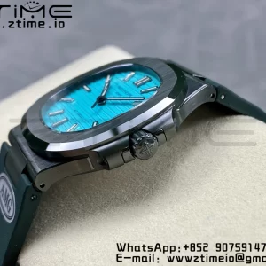 PATEK PHILIPPE AET Nautilus 5711 Green Ceramic AMGF Best Edition Tiffany Blue Dial on Green Rubber Strap MIYOTA 9015 - Super Clone Watch | 1:1 Best Version