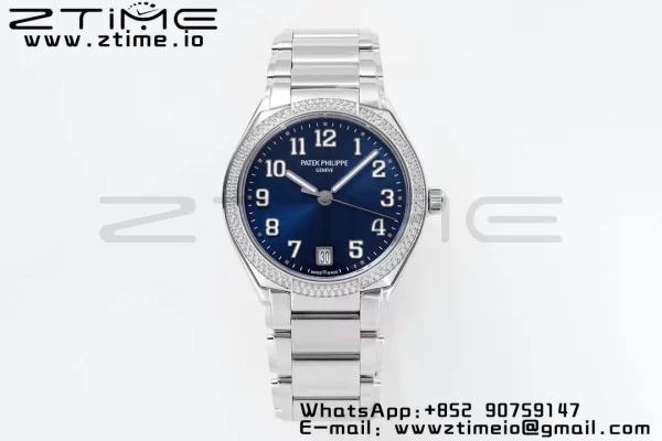 PATEK PHILIPPE Twenty~4 7300/1200A SS PPF 1:1 Best Edition Blue Dial on SS Bracelet A324 Super Clone - Super Clone Watch | 1:1 Best Version