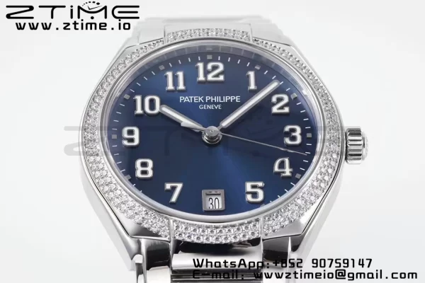 PATEK PHILIPPE Twenty~4 7300/1200A SS PPF 1:1 Best Edition Blue Dial on SS Bracelet A324 Super Clone - Super Clone Watch | 1:1 Best Version