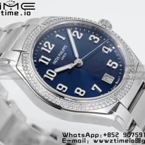 PATEK PHILIPPE Twenty~4 7300/1200A SS PPF 1:1 Best Edition Blue Dial on SS Bracelet A324 Super Clone - Super Clone Watch | 1:1 Best Version