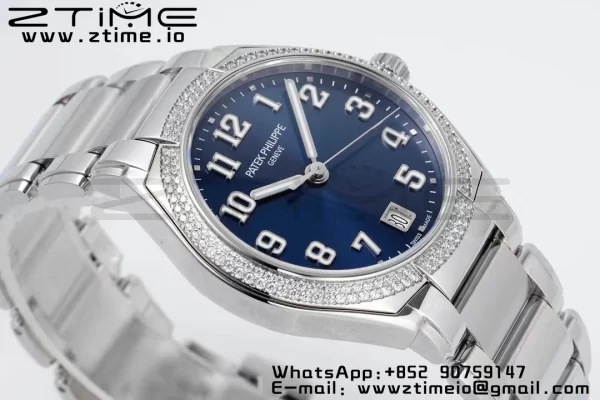 PATEK PHILIPPE Twenty~4 7300/1200A SS PPF 1:1 Best Edition Blue Dial on SS Bracelet A324 Super Clone - Super Clone Watch | 1:1 Best Version