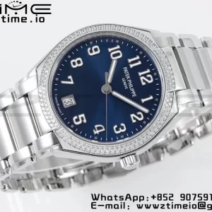 PATEK PHILIPPE Twenty~4 7300/1200A SS PPF 1:1 Best Edition Blue Dial on SS Bracelet A324 Super Clone - Super Clone Watch | 1:1 Best Version