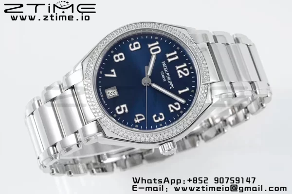 PATEK PHILIPPE Twenty~4 7300/1200A SS PPF 1:1 Best Edition Blue Dial on SS Bracelet A324 Super Clone - Super Clone Watch | 1:1 Best Version