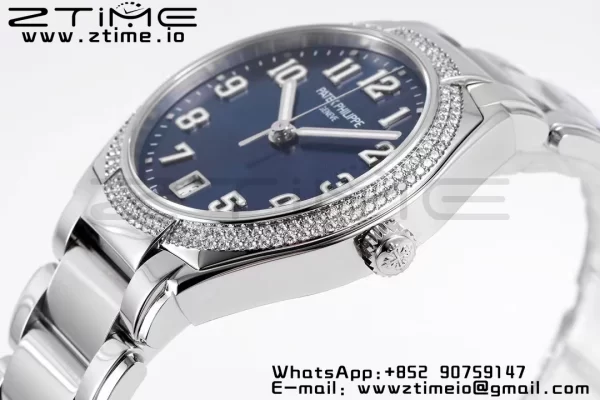 PATEK PHILIPPE Twenty~4 7300/1200A SS PPF 1:1 Best Edition Blue Dial on SS Bracelet A324 Super Clone - Super Clone Watch | 1:1 Best Version