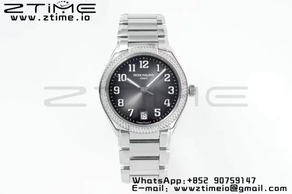 PATEK PHILIPPE Twenty~4 7300/1200A SS PPF 1:1 Best Edition Gray Dial on SS Bracelet A324 Super Clone - Super Clone Watch | 1:1 Best Version