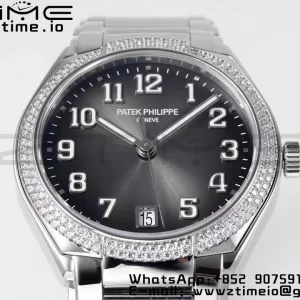 PATEK PHILIPPE Twenty~4 7300/1200A SS PPF 1:1 Best Edition Gray Dial on SS Bracelet A324 Super Clone - Super Clone Watch | 1:1 Best Version