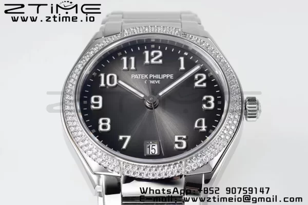 PATEK PHILIPPE Twenty~4 7300/1200A SS PPF 1:1 Best Edition Gray Dial on SS Bracelet A324 Super Clone - Super Clone Watch | 1:1 Best Version