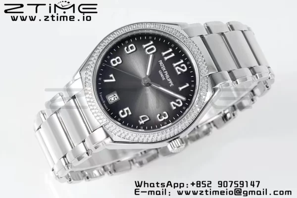 PATEK PHILIPPE Twenty~4 7300/1200A SS PPF 1:1 Best Edition Gray Dial on SS Bracelet A324 Super Clone - Super Clone Watch | 1:1 Best Version