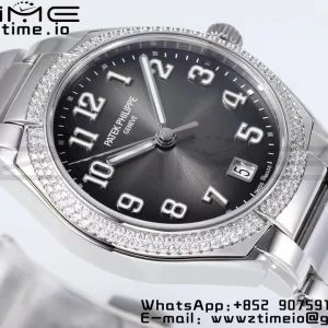 PATEK PHILIPPE Twenty~4 7300/1200A SS PPF 1:1 Best Edition Gray Dial on SS Bracelet A324 Super Clone - Super Clone Watch | 1:1 Best Version