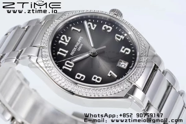 PATEK PHILIPPE Twenty~4 7300/1200A SS PPF 1:1 Best Edition Gray Dial on SS Bracelet A324 Super Clone - Super Clone Watch | 1:1 Best Version