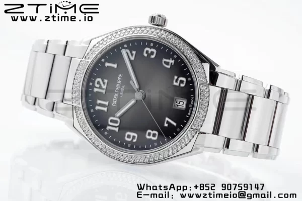 PATEK PHILIPPE Twenty~4 7300/1200A SS PPF 1:1 Best Edition Gray Dial on SS Bracelet A324 Super Clone - Super Clone Watch | 1:1 Best Version