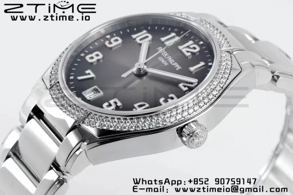 PATEK PHILIPPE Twenty~4 7300/1200A SS PPF 1:1 Best Edition Gray Dial on SS Bracelet A324 Super Clone - Super Clone Watch | 1:1 Best Version