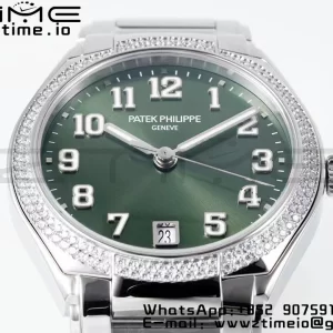 PATEK PHILIPPE Twenty~4 7300/1200A SS PPF 1:1 Best Edition Green Dial on SS Bracelet A324 Super Clone - Super Clone Watch | 1:1 Best Version