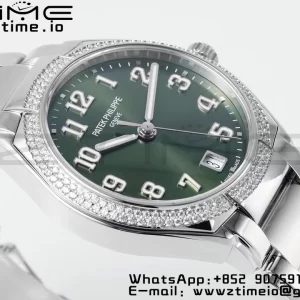 PATEK PHILIPPE Twenty~4 7300/1200A SS PPF 1:1 Best Edition Green Dial on SS Bracelet A324 Super Clone - Super Clone Watch | 1:1 Best Version